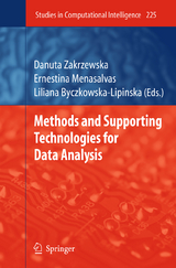 Methods and Supporting Technologies for Data Analysis - 