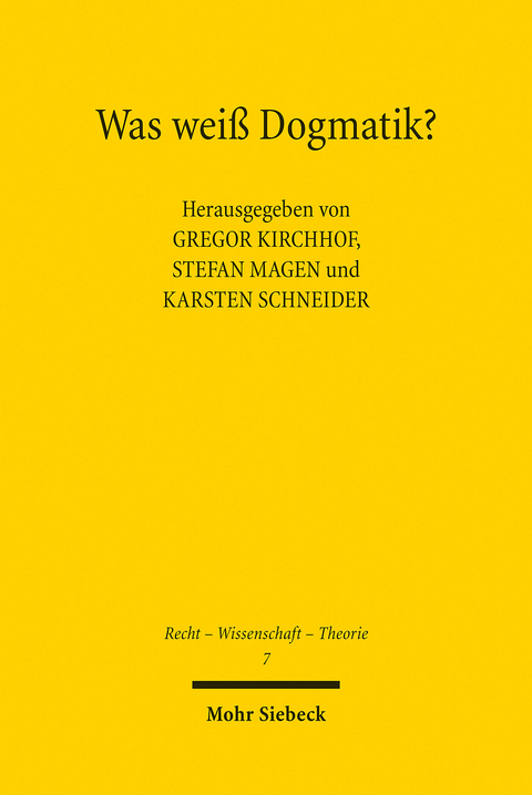 Was wei&szlig; Dogmatik? - 