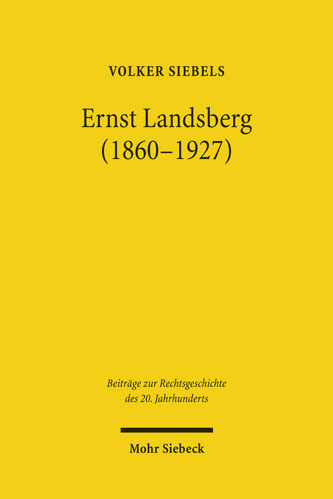 Ernst Landsberg (1860-1927) -  Volker Siebels