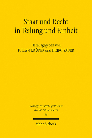 Staat und Recht in Teilung und Einheit