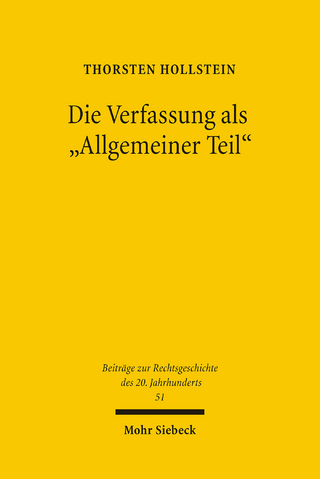 Die Verfassung als 'Allgemeiner Teil'