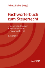 Fachw&ouml;rterbuch zum Steuerrecht - 