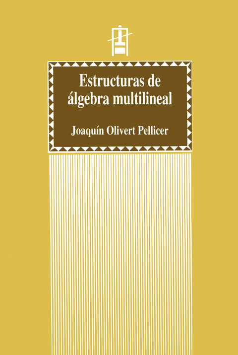 Estructuras de &aacute;lgebra multilineal - Joaqu&iacute;n Olivert Pellicer