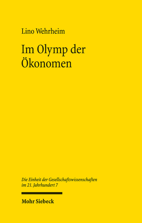 Im Olymp der &Ouml;konomen -  Lino Wehrheim