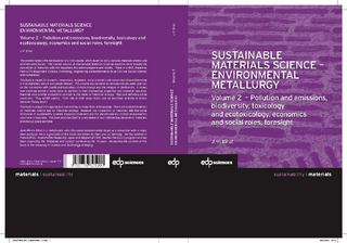 Sustainable Materials Science - Environmental Metallurgy