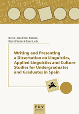 Writing and Presenting a Dissertation on Linguistics -  AAVV