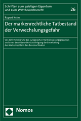 Der markenrechtliche Tatbestand der Verwechslungsgefahr - Rupert Keim