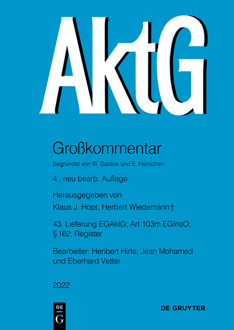 EGAktG; &sect; 162; Art 103m EGInsO - 