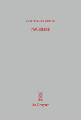 Nachlese - Carl Werner M&uuml;ller