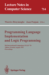 Programming Language Implementation and Logic Programming - 