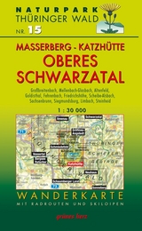 Wanderkarte Masserberg, Katzhütte, Oberes Schwarzatal - 