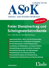 ASoK-Spezial Freier Dienstvertrag und Scheingewerbetreibende - 