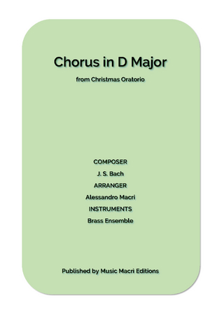 Chorus in D Major from Christmas Oratorio by J. S. Bach