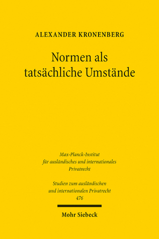 Normen als tatsächliche Umstände