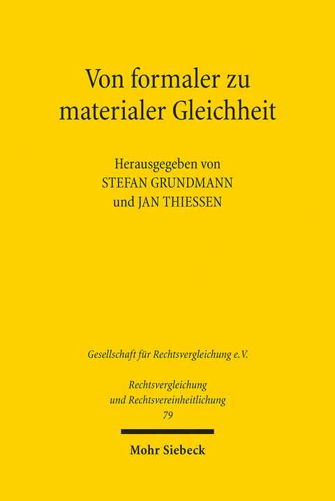 Von formaler zu materialer Gleichheit - 