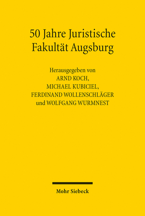 50 Jahre Juristische Fakult&auml;t Augsburg - 