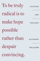 Culture and Politics - Raymond Williams