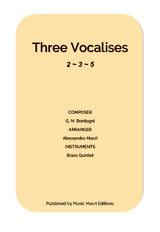 Three Vocalises by G. M. Bordogni - Alessandro Macr&igrave;
