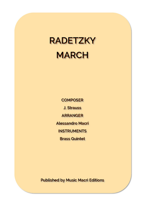 RADETZKY MARCH by J. Strauss - Alessandro Macr&igrave;