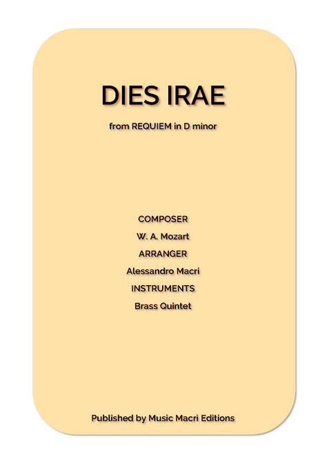 DIES IRAE from REQUIEM by W. A. Mozart - Alessandro Macr&igrave;