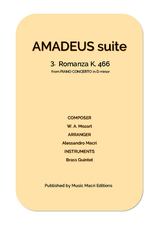 AMADEUS suite - 3. Romanza K. 466 from PIANO CONCERTO in D minor