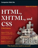 HTML, XHTML, and CSS Bible - Schafer, Steven M.