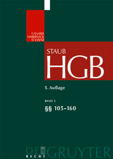 Handelsgesetzbuch / &sect;&sect; 105-160 - 