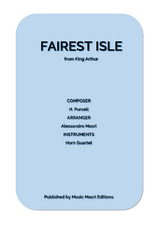 FAIREST ISLE from King Arthur by H. Purcell - Alessandro Macr&igrave;
