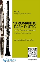 30 Easy Duets for Clarinet and Bassoon Beginners and Early Intermediate - Johannes Brahms, Antonin Dvorak, Pyotr Ilych Tchaikovsky, Modest Mussorgsky, Niccol&ograve; Paganini, Anton Rubinstein, Robert Schumann, Ludwig Van Beethoven