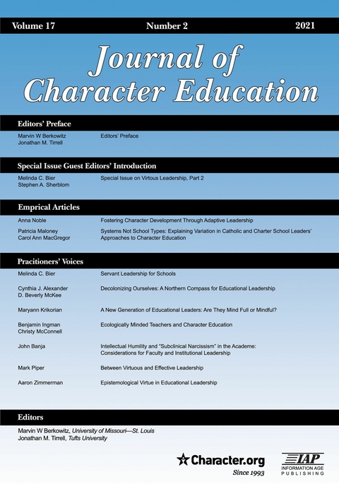 Journal of Character Education - 