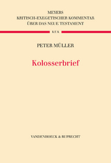 Kolosserbrief -  Peter M&uuml;ller