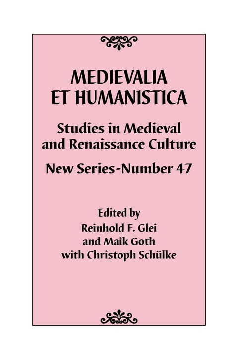 Medievalia et Humanistica, No. 47 - 