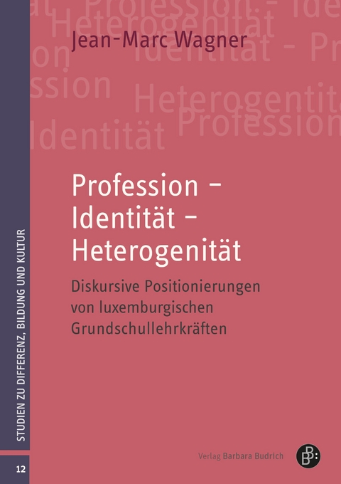 Profession – Identität – Heterogenität - Jean-Marc Wagner