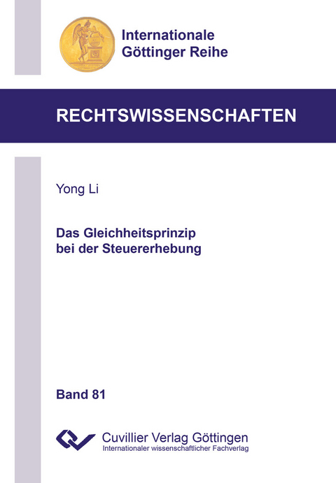 Das Gleichheitsprinzip bei der Steuererhebung -  Yong Li