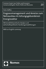 Engpassmanagement und Anreize zum Netzausbau im leitungsgebundenen Energiesektor - Felix H&ouml;ffler