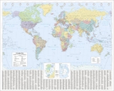 The Times World Wall Laminated Map - Times Atlases