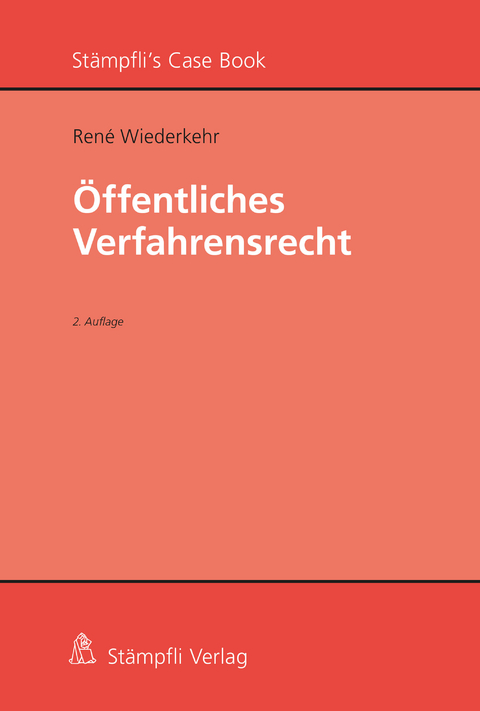 &Ouml;ffentliches Verfahrensrecht - Ren&eacute; Wiederkehr