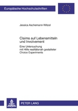 Claims auf Lebensmitteln und Involvement - Jessica Aschemann-Witzel