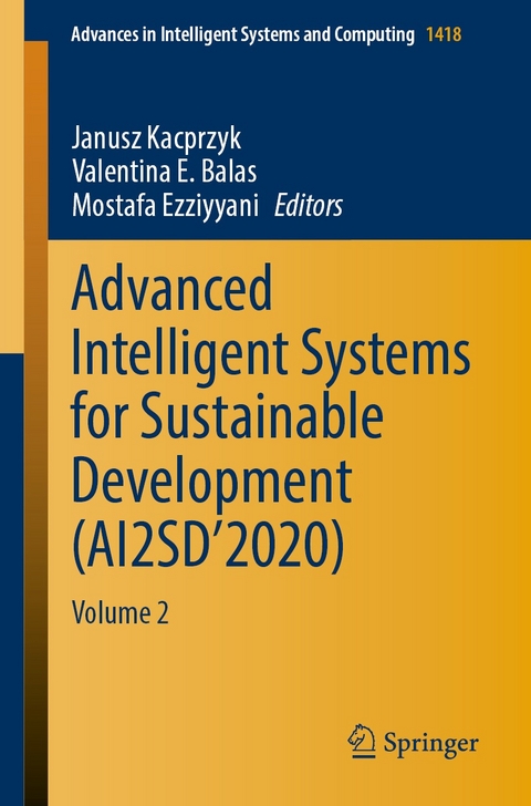 Advanced Intelligent Systems for Sustainable Development (AI2SD&rsquo;2020) - 