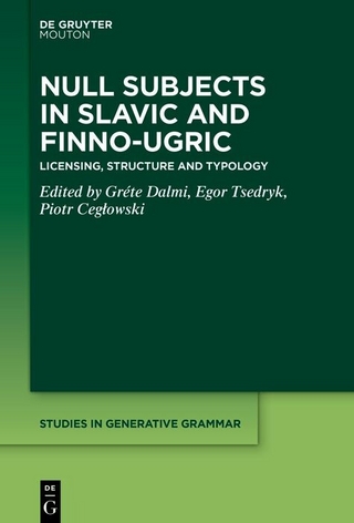 Null Subjects in Slavic and Finno-Ugric