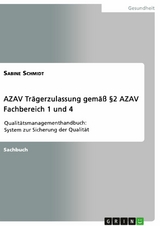 AZAV Tr&auml;gerzulassung gem&auml;&szlig; &sect;2 AZAV. Fachbereich 1 und 4 - Sabine Schmidt