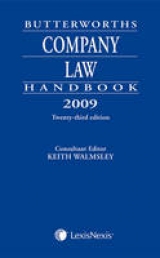 Butterworths Company Law Handbook - Walmsley, Keith