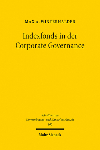 Indexfonds in der Corporate Governance