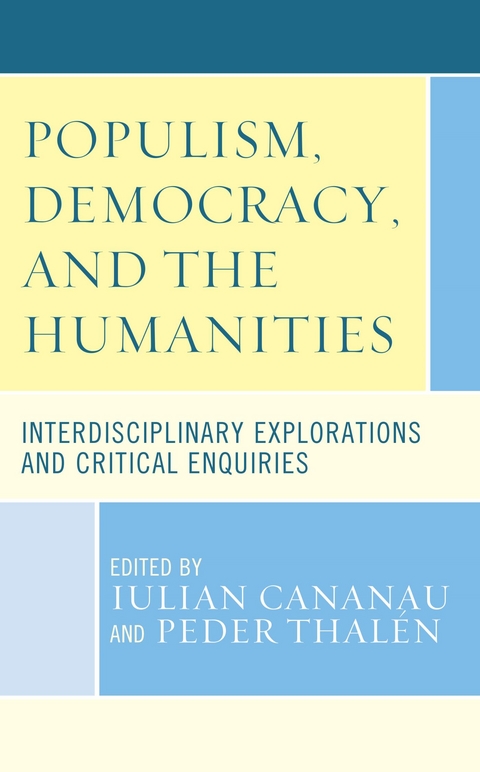 Populism, Democracy, and the Humanities - 