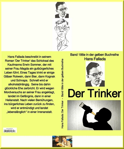 Hans Fallada: Der Trinker - Band 186e in der gelben Buchreihe - bei J&uuml;rgen Ruszkowski -  Hans Fallada