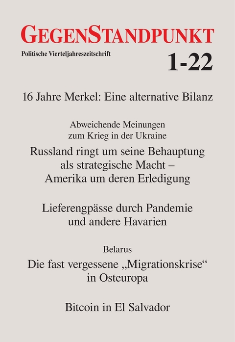 GegenStandpunkt 1-22