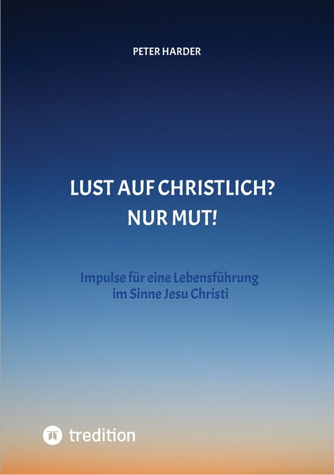 Die Aussagen Jesu Christi sollten auch heute Richtschnur f&uuml;r unser Leben sein. Welche M&ouml;glichkeiten es gibt, beschreibt der Autor anschaulich und lebendig, mit einer Prise Humor und immer positiv. -  Peter Harder