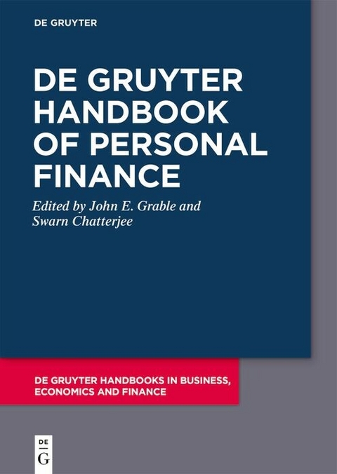 De Gruyter Handbook of Personal Finance - 