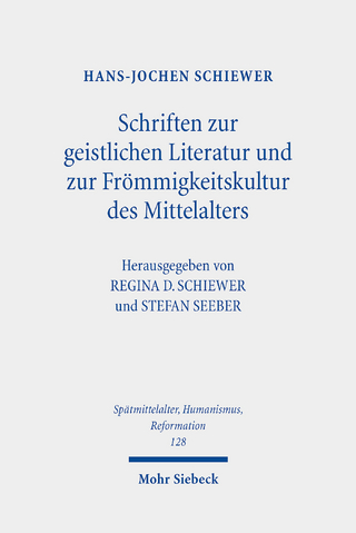 Schriften zur geistlichen Literatur und zur Frömmigkeitskultur des Mittelalters