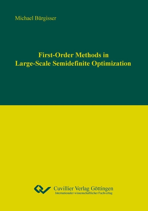First-Order Methods in Large-Scale Semidenite Optimization -  Michael B&  #xFC;  rgisser